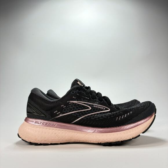 Brooks Glycerin 19 Black Pink Cushioned Running Shoes 1203431D074 Womens Size 6 - Picture 1 of 10